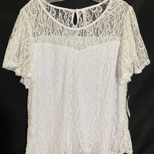 White lace top